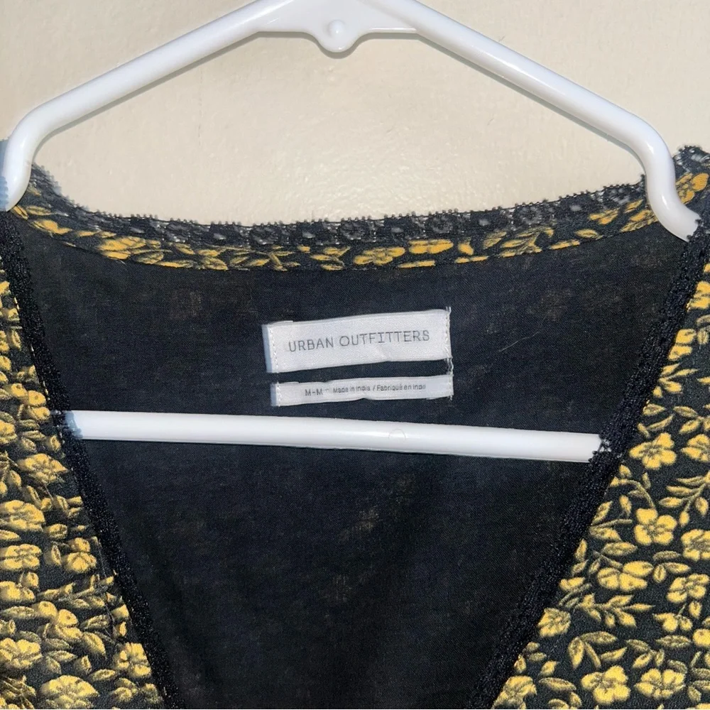 Urban Outfitters Floral Lace Trim Mini Dress - Picture 2 of 4